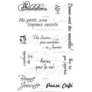 Simple à Souhait Étampe Salutations