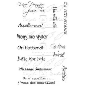 Simple à Souhait Étampe Une Pensée
