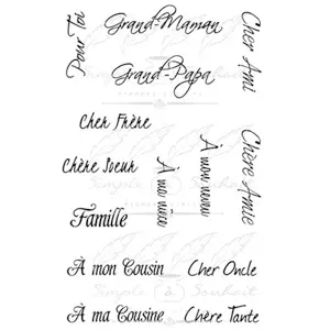 Simple à Souhait Étampe Famille