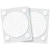 Adhésifs 3D Cercles blancs