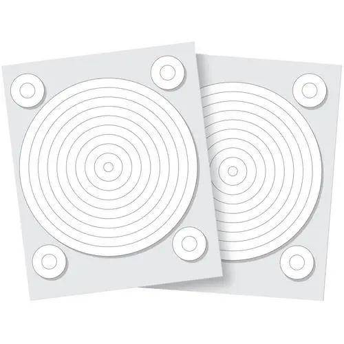 Adhésifs 3D Cercles blancs