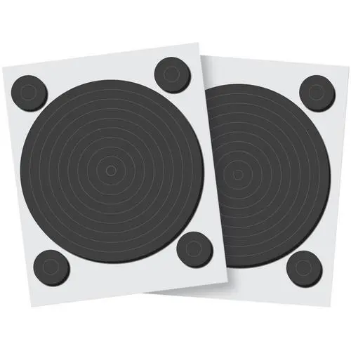 Adhésifs 3D Cercles noirs