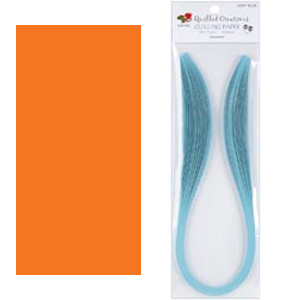 Geformt Creations Quilling Papier Highlight | 0,125 Zoll, Orange/rot, 50 Streifen, 43 Cm Lang