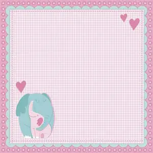 3D Papier Scrapbooking Bébé Fille