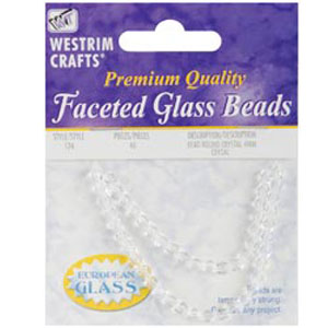 Crystal Glass Beads à facettes