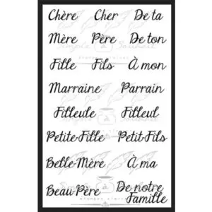 Simple à Souhait Étampe Famille 2
