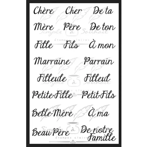 Simple à Souhait Étampe Famille 2