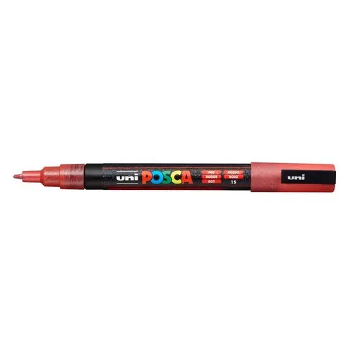 POSCA Marqueur Pointe Fine Glitter Rouge
