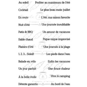 Simple à Souhait Étampe Mini Mots #2