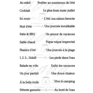 Simple à Souhait Étampe Mini Mots #2