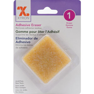 Gomme pour enlever l'adhésif