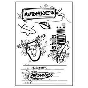 L'Encre et l'Image Étampe Automne