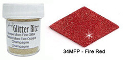 Glitter Ritz Micro Fine Fire Red