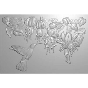Crafter's Companion Plaque d'embossage 3D Colibri en vol