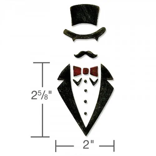 Sizzix Bigz Thinlits Die - The Dapper
