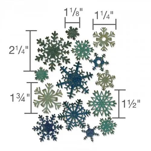 Sizzix Thinlits Die Paper Snowflakes mini
