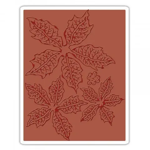 Sizzix Bigz Die & Plaque embossage Tattered Poinsettia
