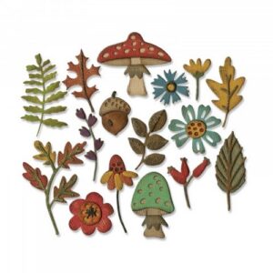 Sizzix Thinlits Die - Funky Foliage