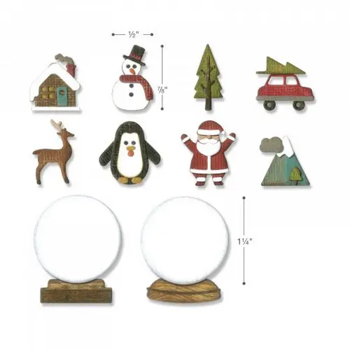 Sizzix Thinlits Die Petits Snowglobes