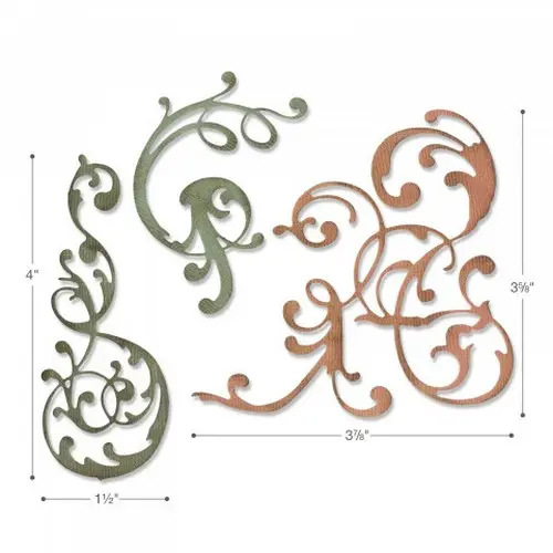 Sizzix Die Thinlits Ornements flourish