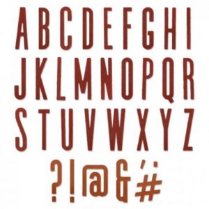 Sizzix Die Thinlits Lettres majuscules