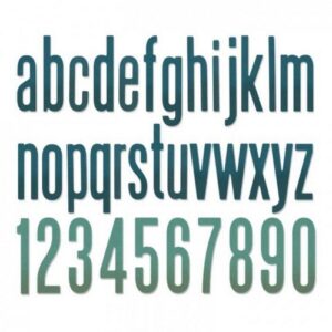 Sizzix Die Thinlits Lettres minuscules & Nombres