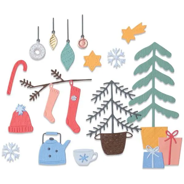 Sizzix Die Thinlits Acclamations de Noël