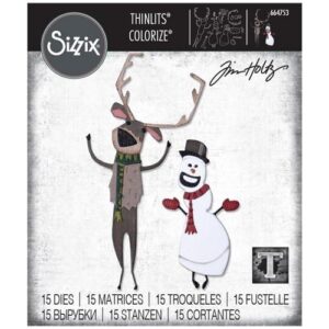 Sizzix Die Thinlits Renne & Bonhomme de neige