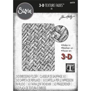 Sizzix Plaque embossage 3D par Tim Holtz Entrelacé