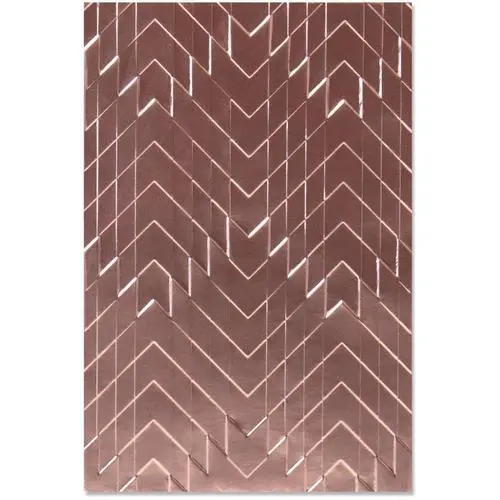 Sizzix Plaque embossage 3D Chevrons décalés