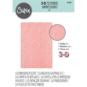 Sizzix Plaque embossage 3D Fleurs Géométriques