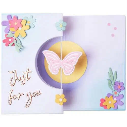 Sizzix Die Thinlits Carte papillon tournoyant