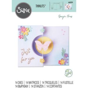 Sizzix Die Thinlits Carte papillon tournoyant