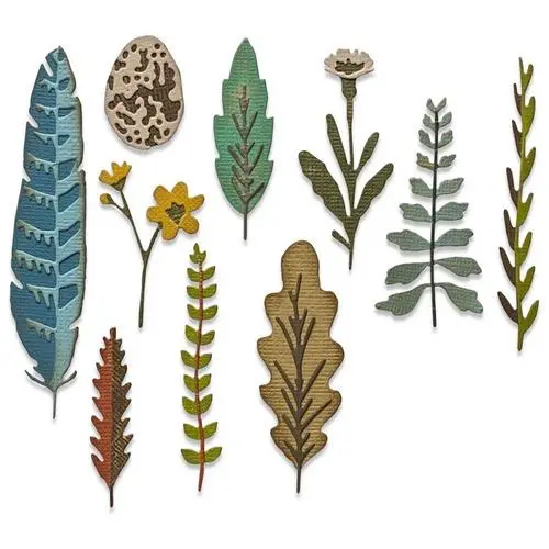Sizzix Die Thinlits par Tim Holtz Nature Funky