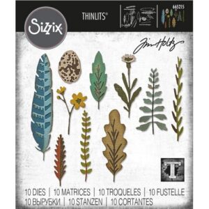 Sizzix Die Thinlits par Tim Holtz Nature Funky
