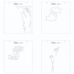 Sizzix Stencils en couches Fleurs