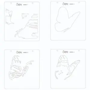 Sizzix Stencils en couches Papillon