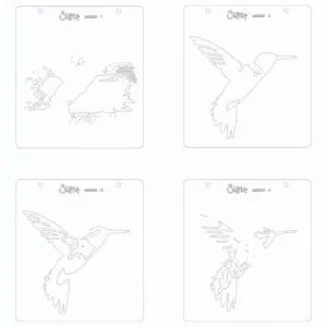 Sizzix Stencils en couches Colibri