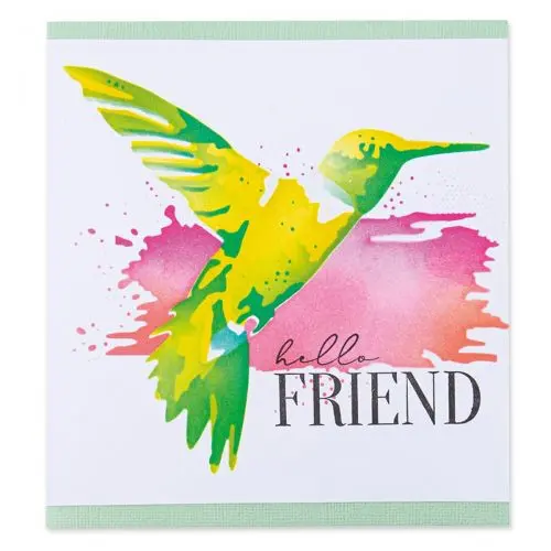 Sizzix Stencils en couches Colibri