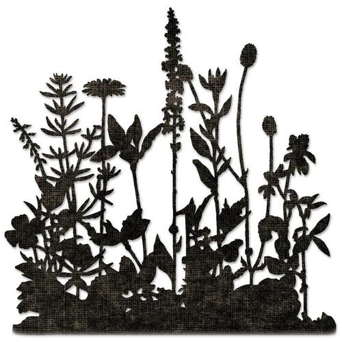 Sizzix Die Thinlits Champs de fleurs par Tim Holtz