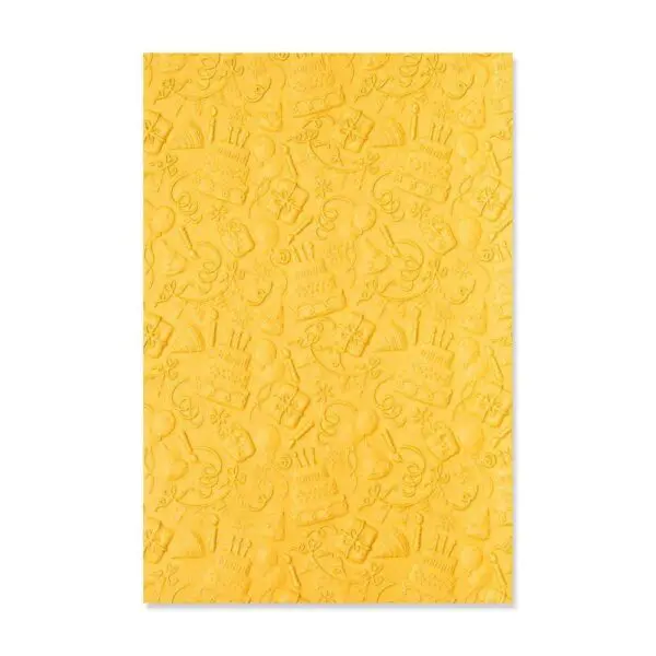 Sizzix Plaque embossage 3D Célébration