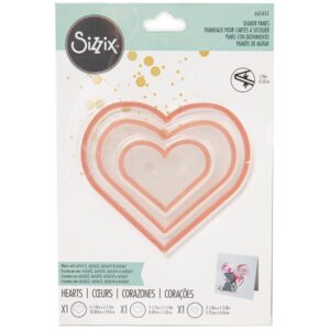 Sizzix Dômes pour Cadres Coeurs