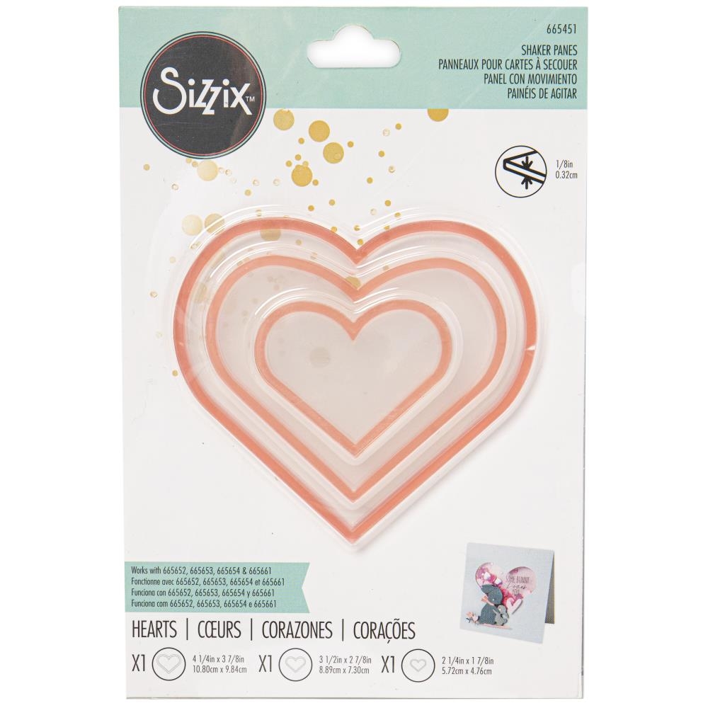 Sizzix Dômes pour Cadres Coeurs