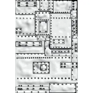 Sizzix Plaque embossage 3D Mini Fonderie par Tim Holtz