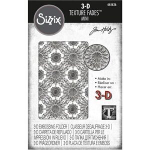 Sizzix Plaque embossage 3D mini Kaleidoscope par Tim Holtz