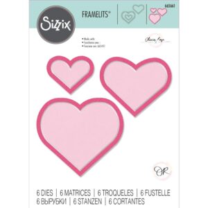 Sizzix Die Framelits Cadres Coeurs