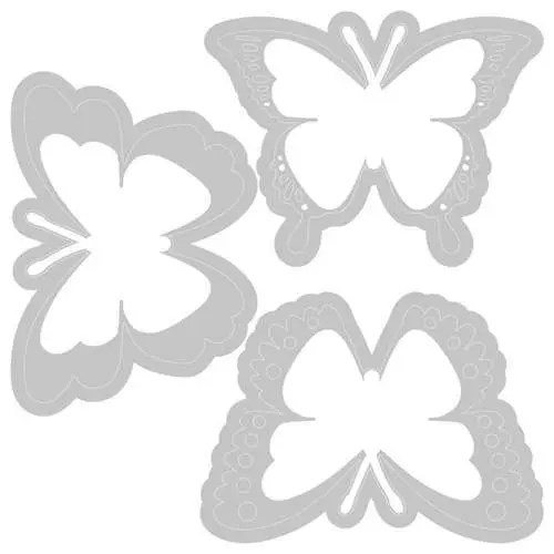 Sizzix Switchlits Plaque embossage & Dies Papillons