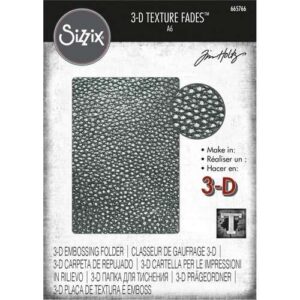 Sizzix Plaque embossage 3D Cuir craquelé par Tim Holtz