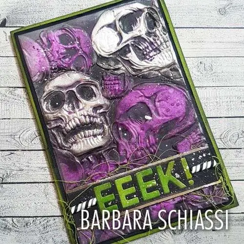 Sizzix Plaque embossage 3D Crânes par Tim Holtz