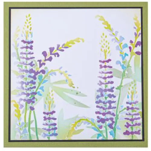 Sizzix Stencils en couches Bordure Fleurs sauvages